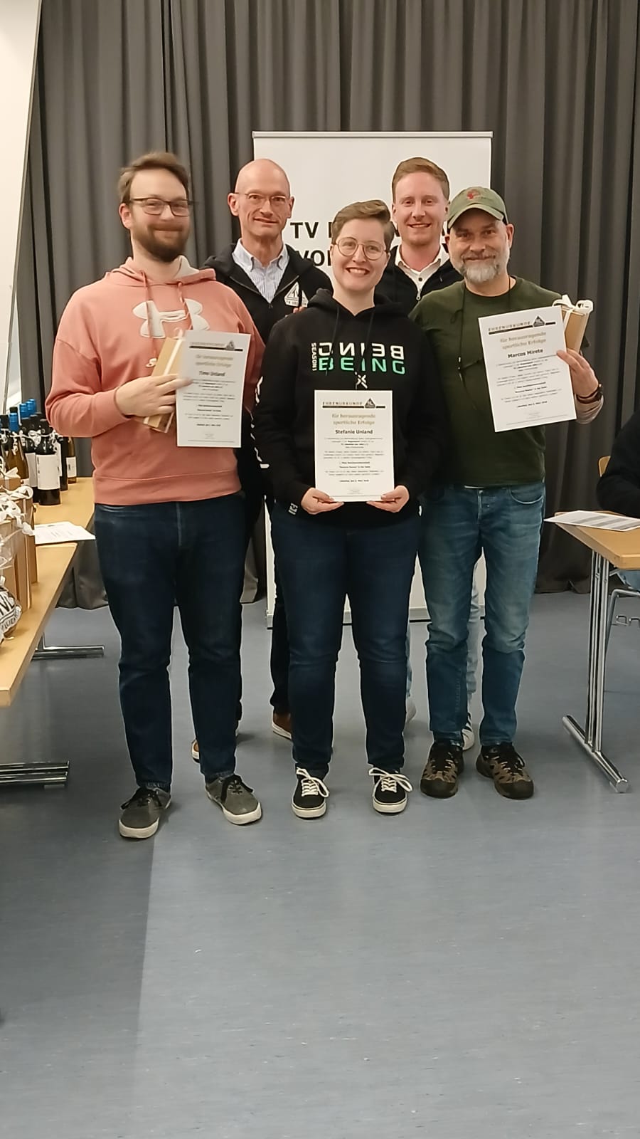 Timo Umland, Stefanie Umland, Marcos Mirete (alle Bogensport)