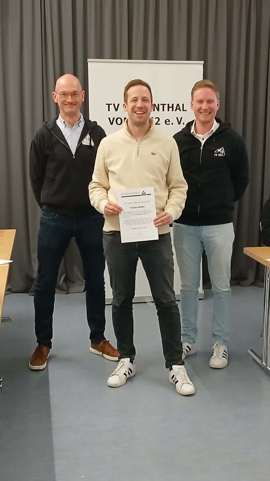 Tobias Melde, 25 Jahre Mitgliedschaft